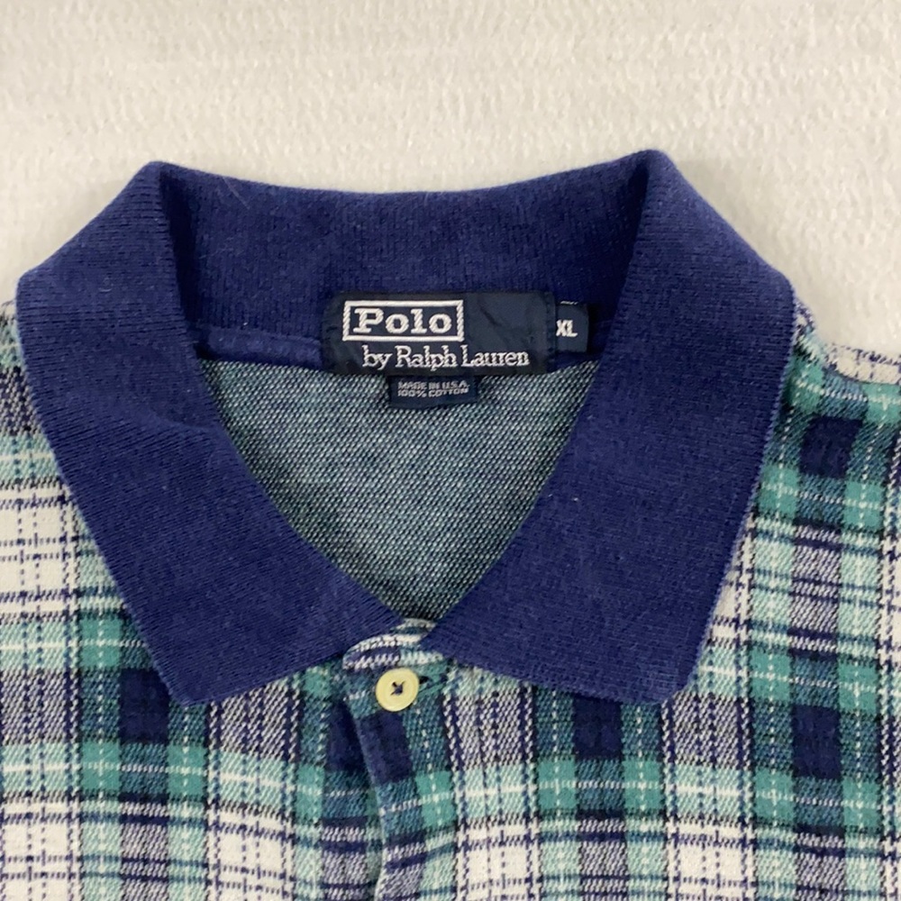 Polo Brand Men’s Heavy Knit Plaid Shirt